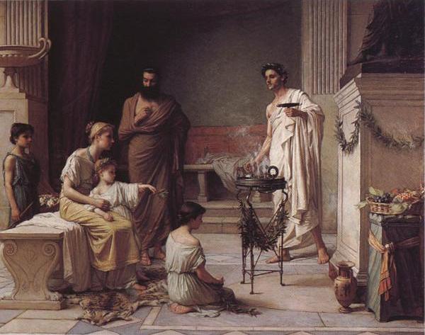 A Sick Child Brought into the Temple of Aesculapius