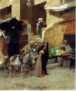 Arab or Arabic people and life. Orientalism oil paintings 179