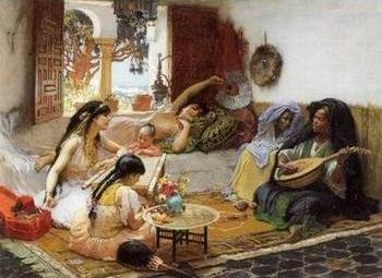 Arab or Arabic people and life. Orientalism oil paintings 335