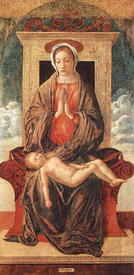 Madonna Enthroned Adoring the Sleeping Child jhkj