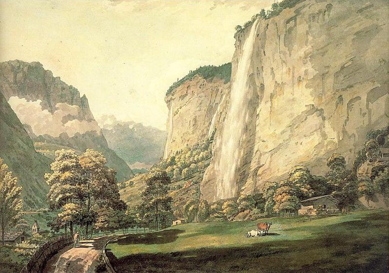 The Valley of Lauterbrunnen and the Staubbach