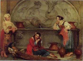 Arab or Arabic people and life. Orientalism oil paintings 408