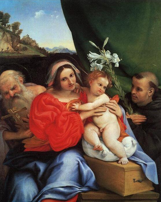 Virgin and Child with Saints Jerome and Anthony