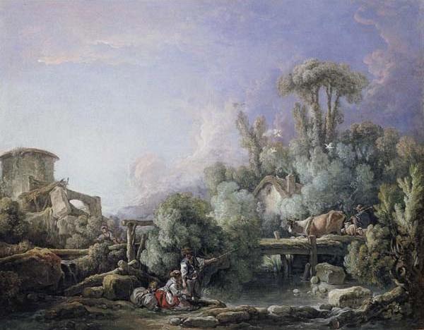 Landscape with a Young Fisherman