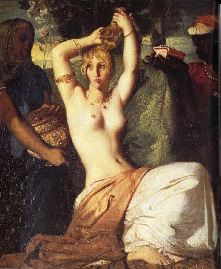 Esther Preparing to Appear before Ahasuerus