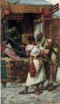 Arab or Arabic people and life. Orientalism oil paintings 434