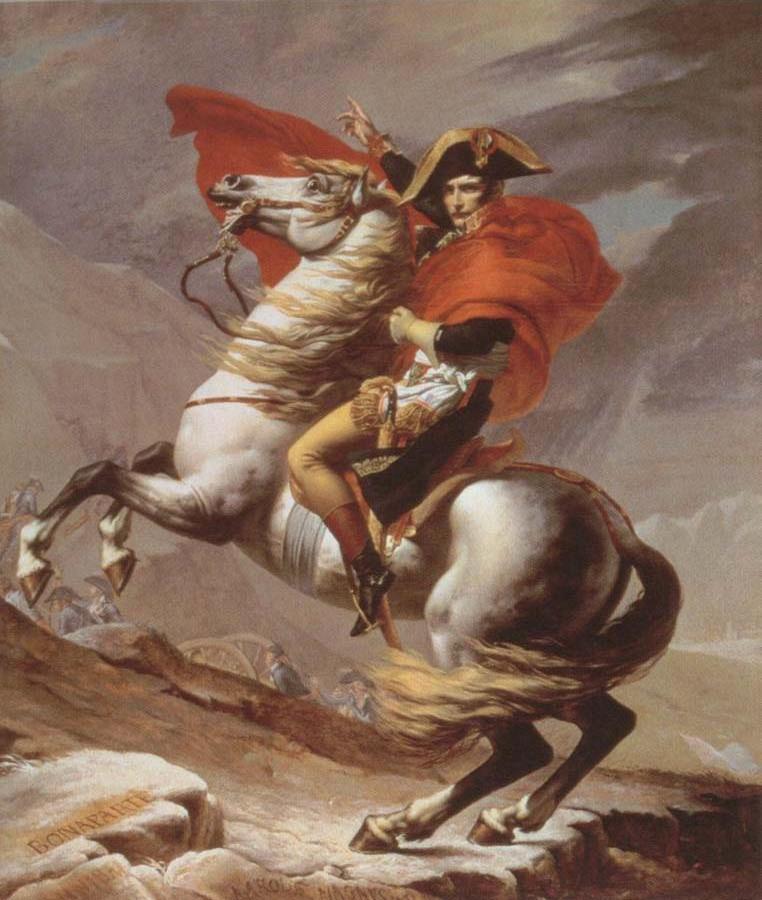 napoleon crossing the alps