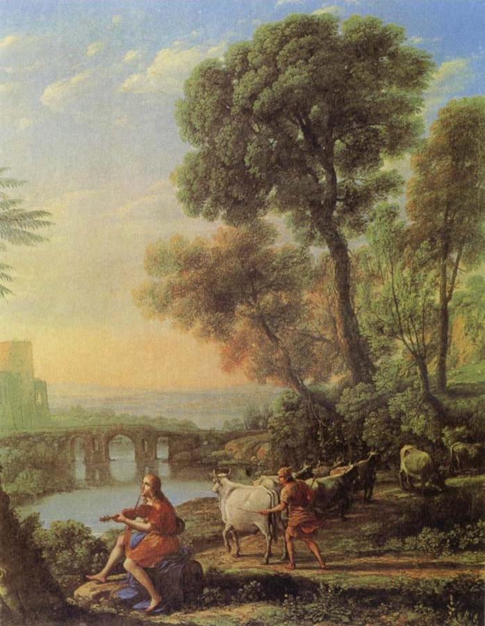 Landscape with Apollo and Mercury