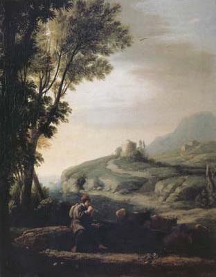 Pastoral Landscape with Piping Shepherd (mk17)