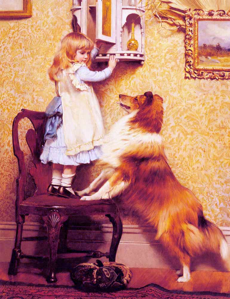 A Little Girl and her Sheltie