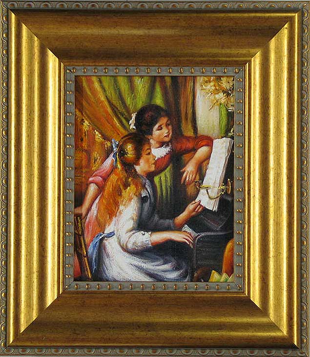 Girls at the PianoThe price includes the frame