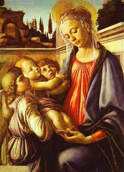 Madonna and Child and Two Angels