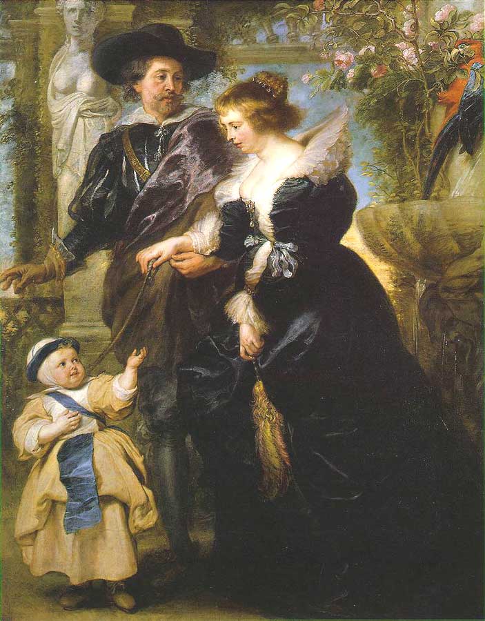 Rubens his wife Helena Fourment and their Son