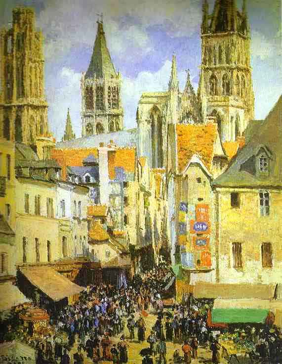 The Old Market Place in Rouen