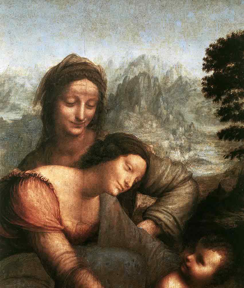 The Virgin and Child with St Anne (detail)