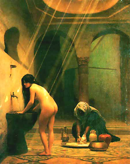 Turkish Woman Bathing