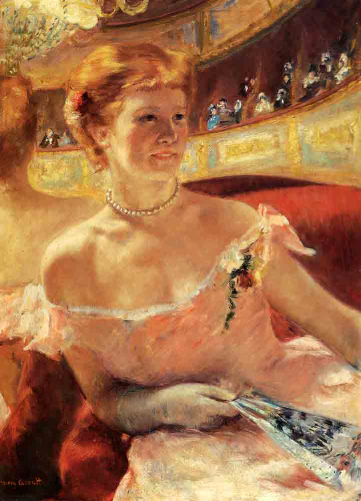 Woman with a Pearl Necklace in a Loge