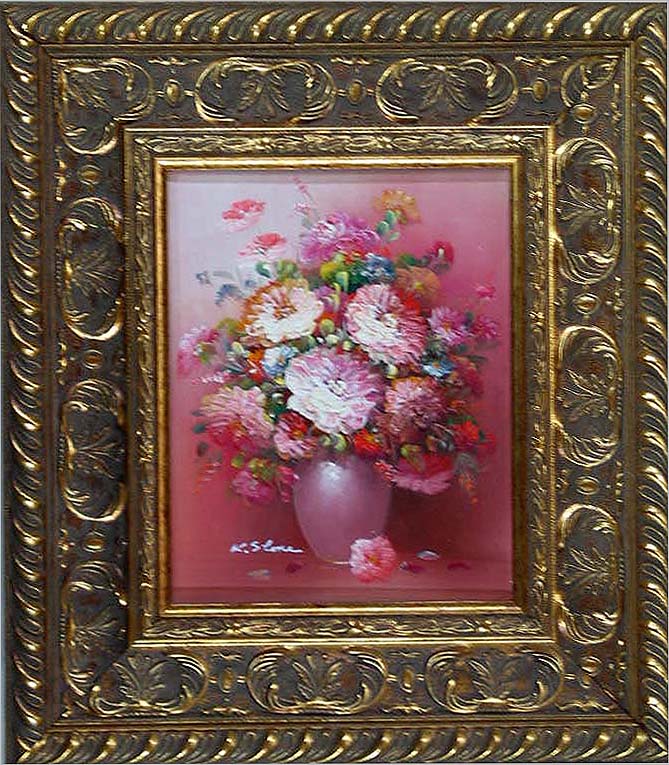 Flowers in a VaseThe price includes the frame