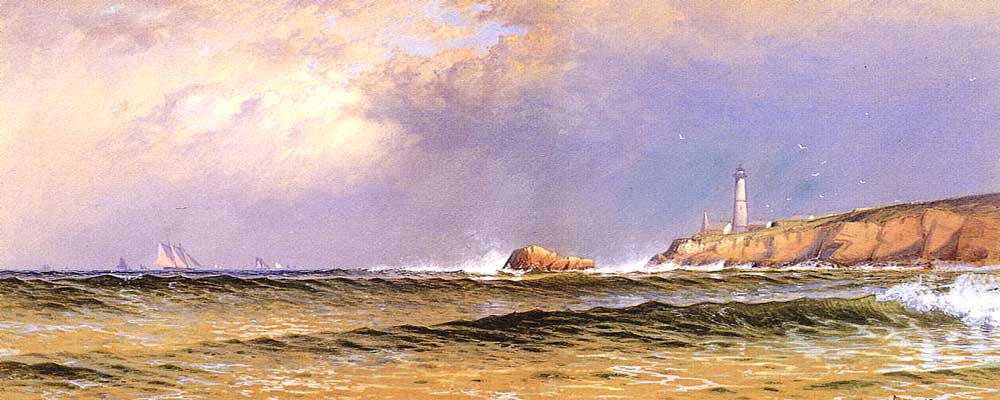 Coastal Scene with Lighthouse