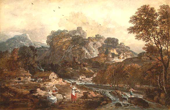 Mountain Landscape with Washerwomen