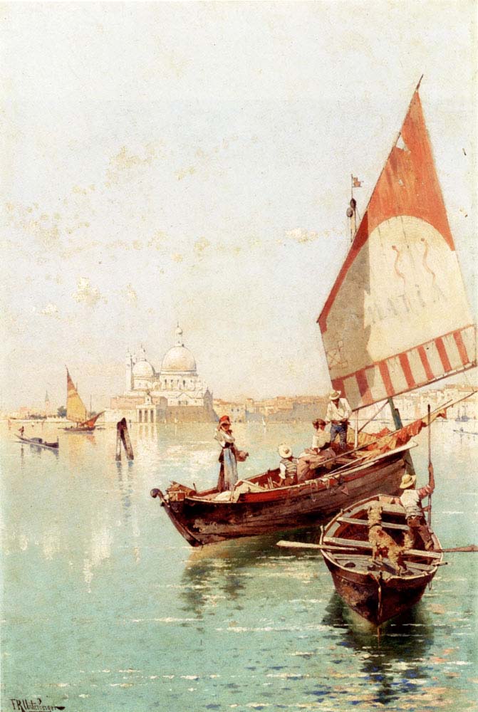 Sailboat In a Venetian Lago