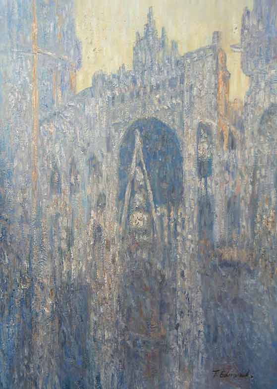 The Portal of Rouen Cathedral in Morning Light