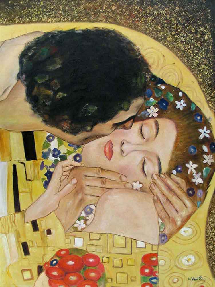 The Kiss (detail)