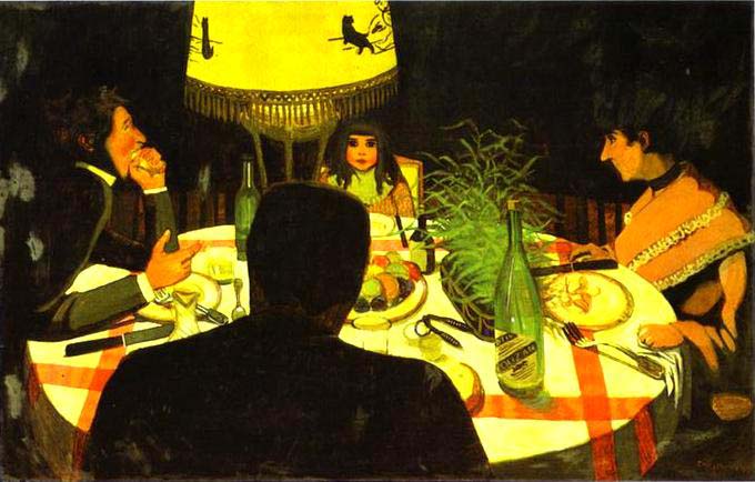 Dinner By Lamplight