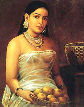 Lady with Fruits
