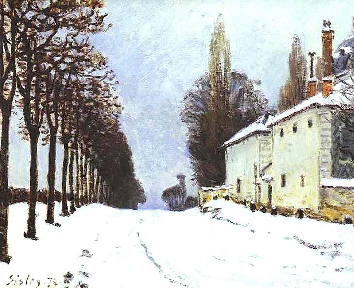 Snow on the Road, Louveciennes