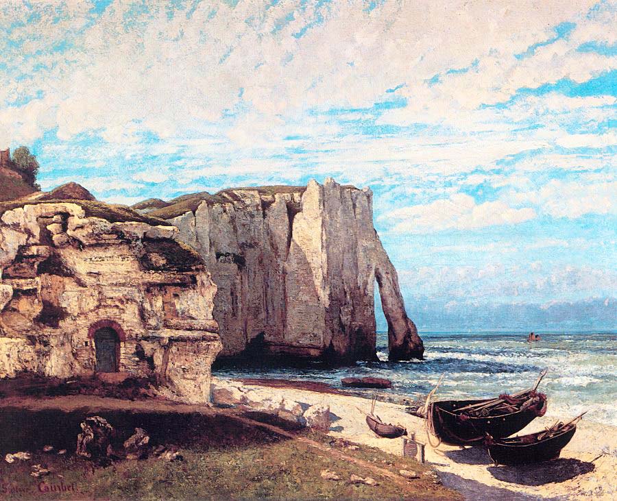 The Cliff at Etretat After the Storm