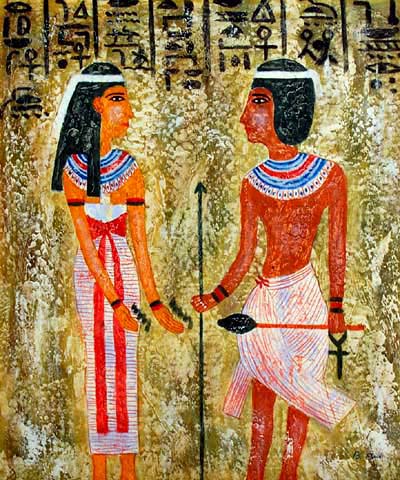 Tut and Goddess Iris