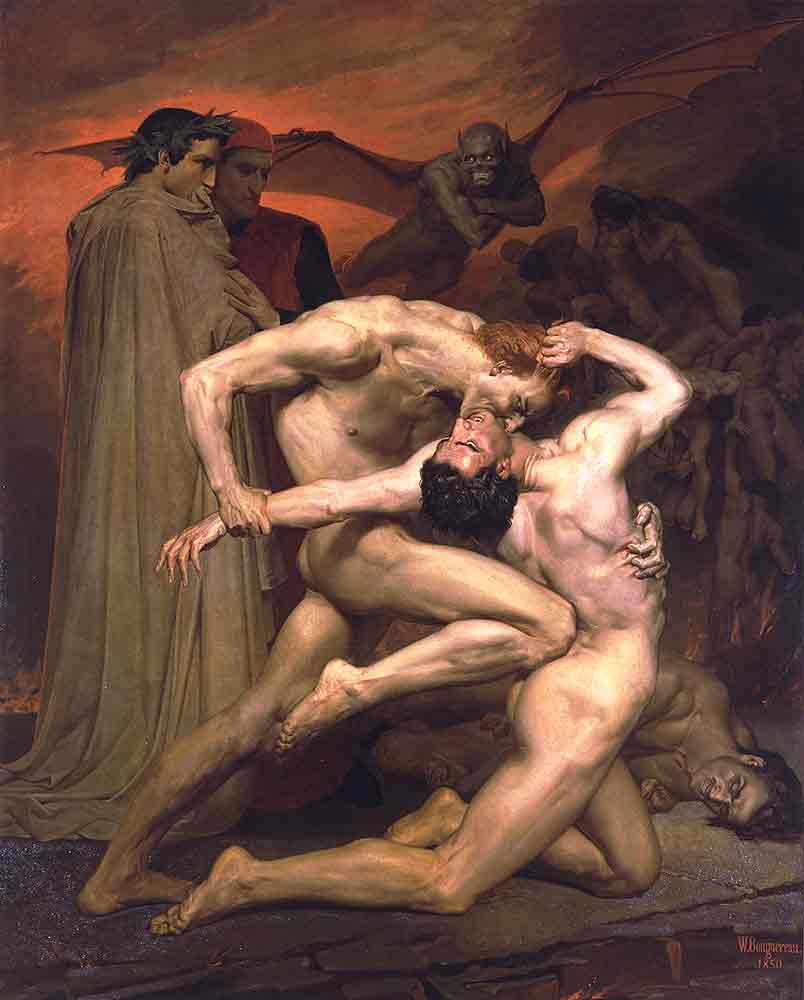 Dantet and Virgile in Hell