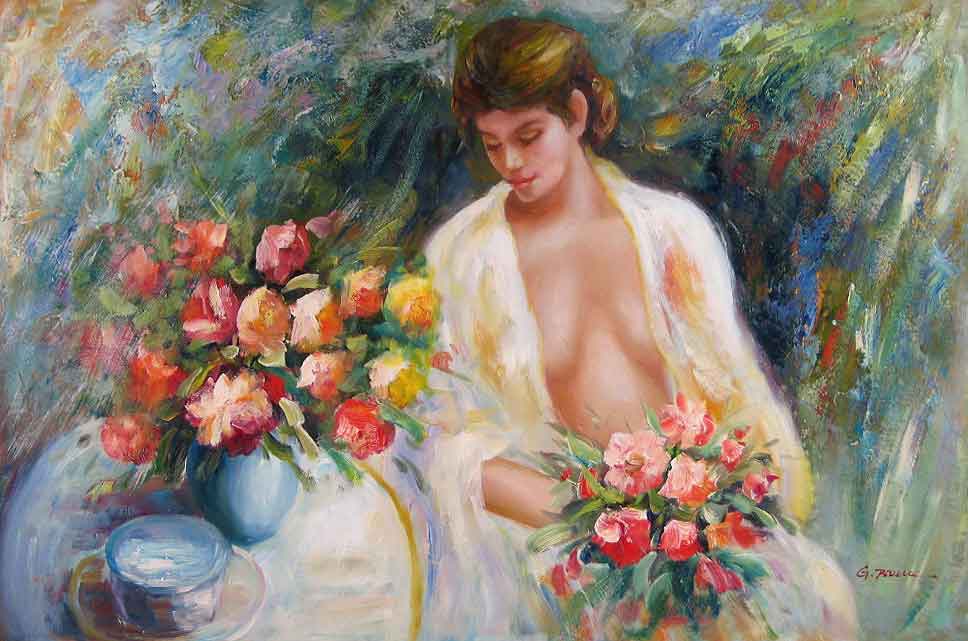 Girl with Bouquet