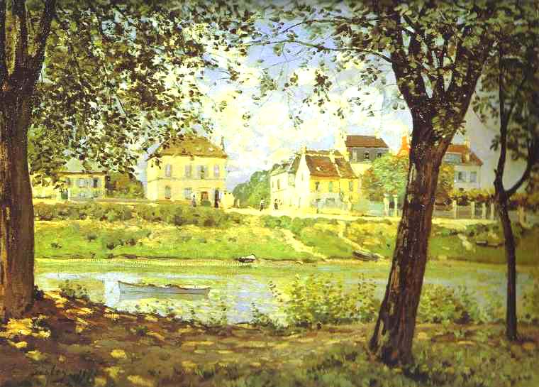 Village on the Banks of the Seine