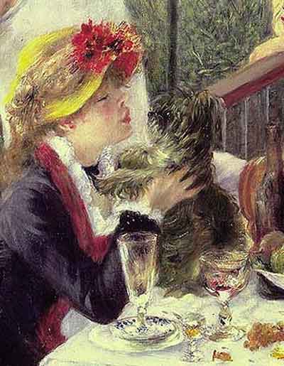 The Luncheon of the Boating Party(detail)