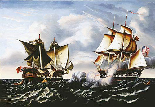 Capture of H.B.M. Frigate Macedonian by U.S. Frigate