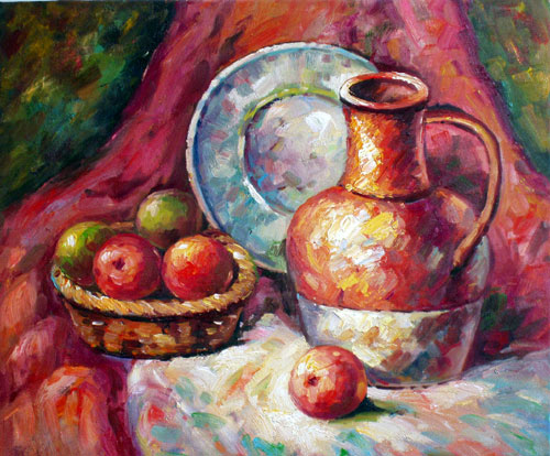 Jar, Fruit and Plate