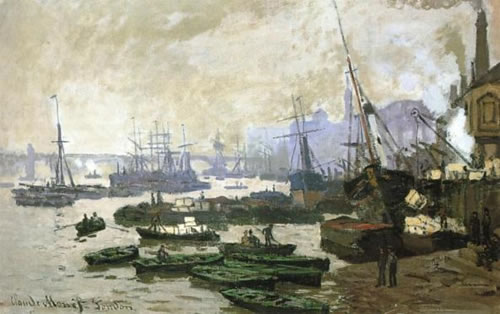 Boats in the Port of London