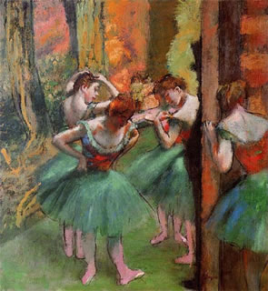 Dancers, Pink and Green