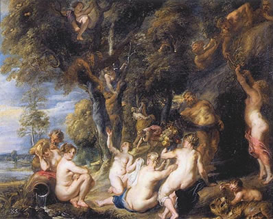 Dianas Nymphs Surprised by Satyrs