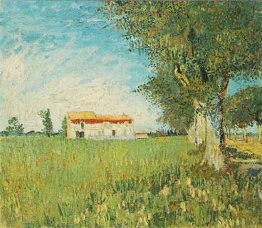 Farmhouse in a Wheat Field