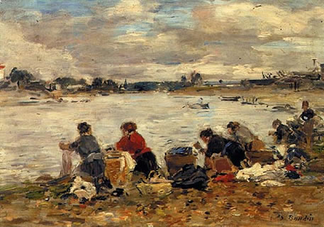 Laundresses on the Banks of the Touques