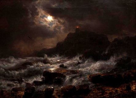 Norwegian Coast by Moonlight