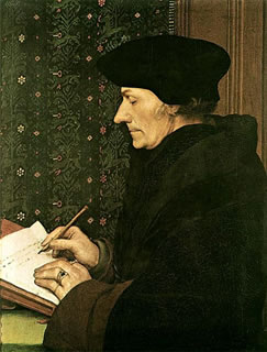 Portrait of Erasmus of Rotterdam Writing
