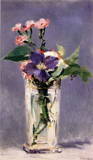 Roses in a Glass Vase