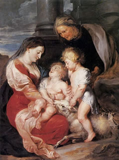 The Holy Family with the Lamb