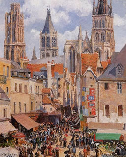 The Old Market and the Rue de lEpicerie, Rouen