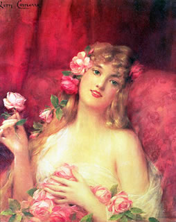 Woman with a Rose