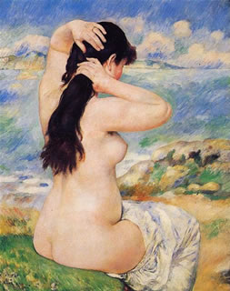 Bather Arranging Her Hair (Nude Fixing Her Hair)